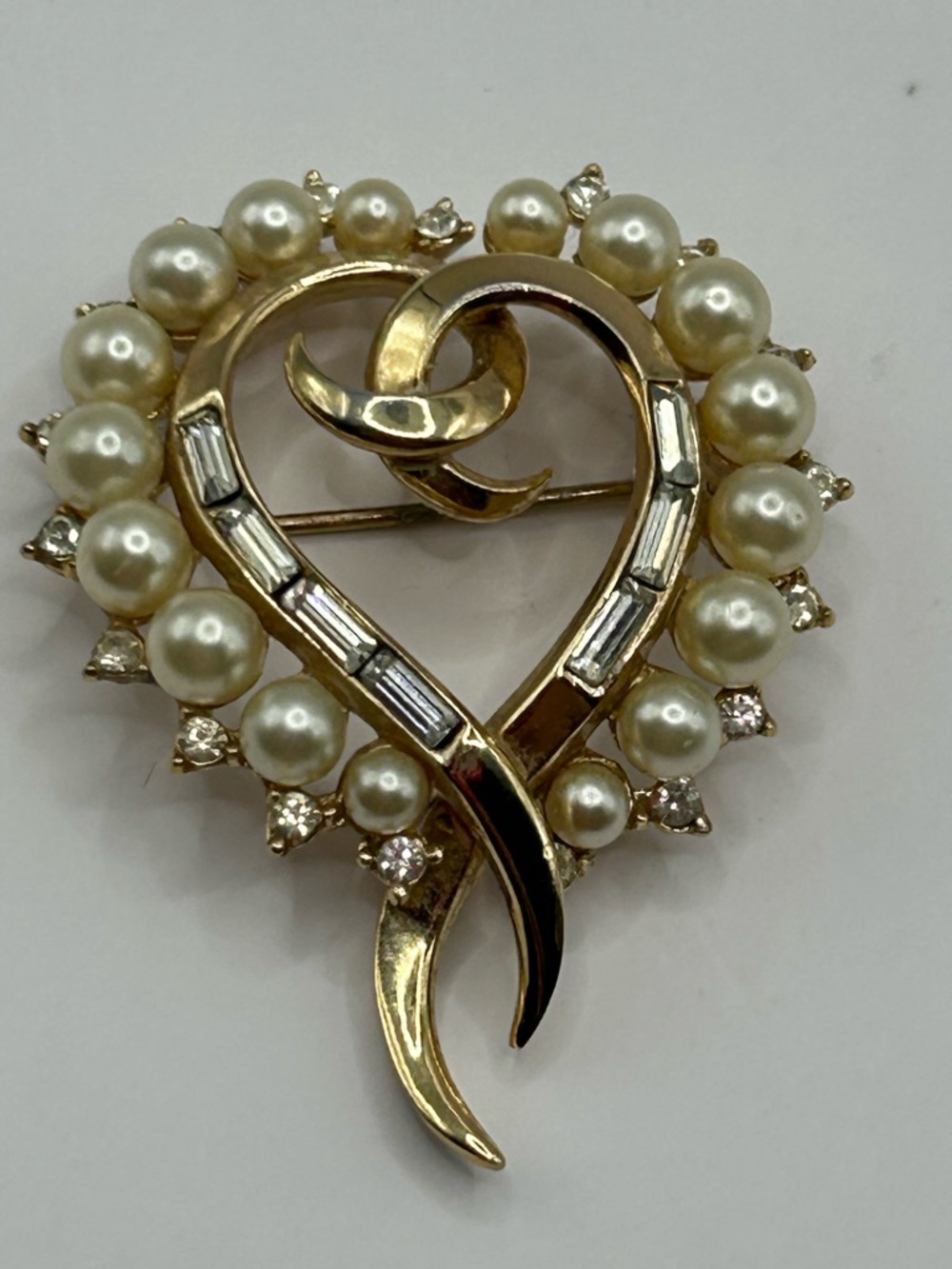 Trifari 50’s Heart Brooch